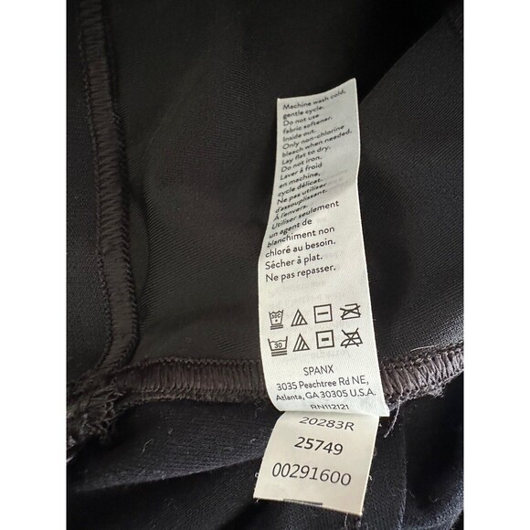 Spanx Faux Leather Joggers Sz S Black jogger high rise pockets Black - Picture 7 of 12